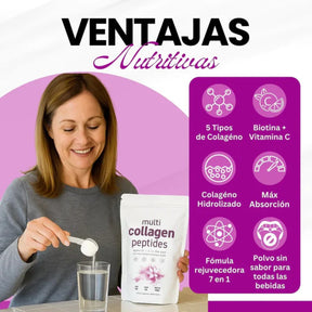 Multi Collagen Peptides 5 en 1 – Fuerza y Movimiento Todos los Días